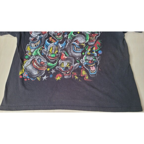 Y2K Delta Tag Killer Laughing Evil Clowns Graphic Men's XXL Black T-Shirt - Picture 7 of 16